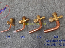 GAS SHUT-OFF VALVE (1/4, 3/8, 1/2, 5/8) IN