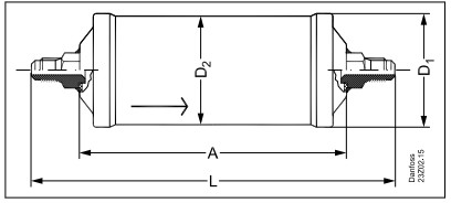 Dimensions and weights (DML 306)